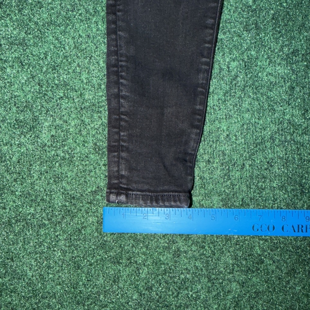 American Eagle High Rise Jegging Jeans Women's Size 2 Black Distressed Jeans - Picture 6 of 9
